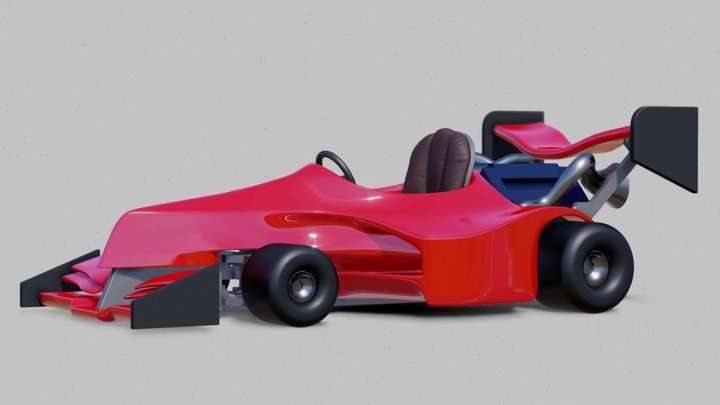Racing Kart Concept 3D Model
