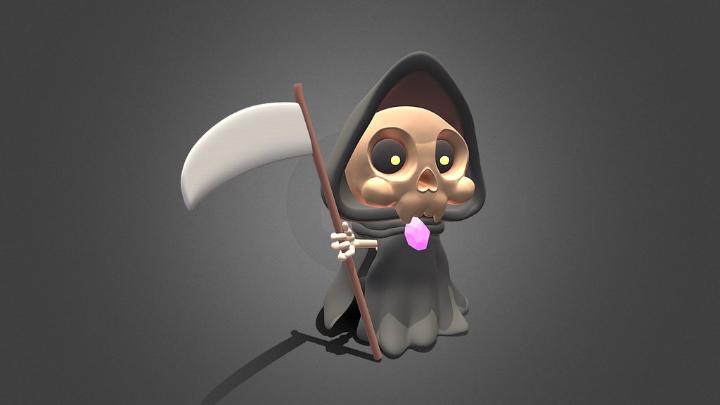 Cartoon Style Grim Reaper