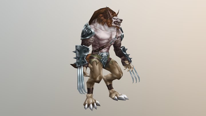a werewolf 3D Model