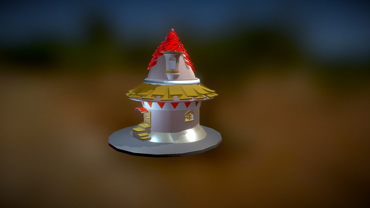 Candy House 3D Model