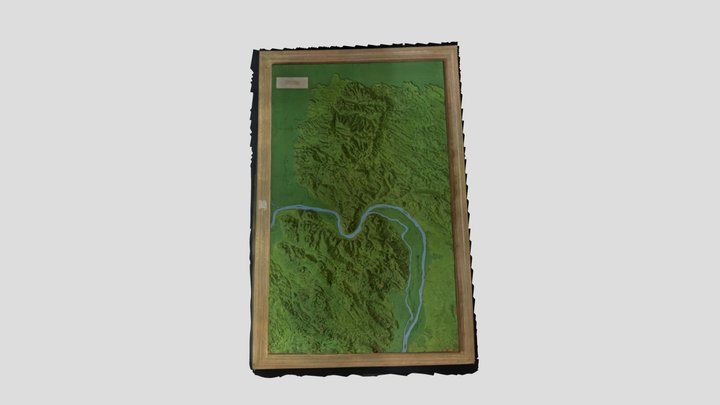 Börzsöny-Pilis dombortérképe 3D Model