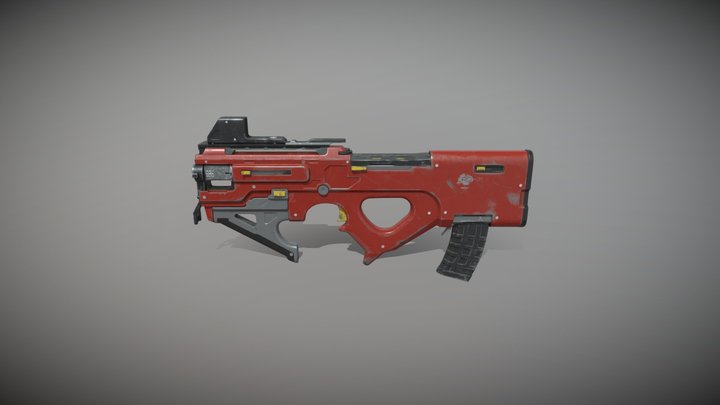 Sci fi Gun 3D Model