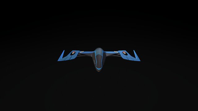 Spaceship Martlet 3D Model