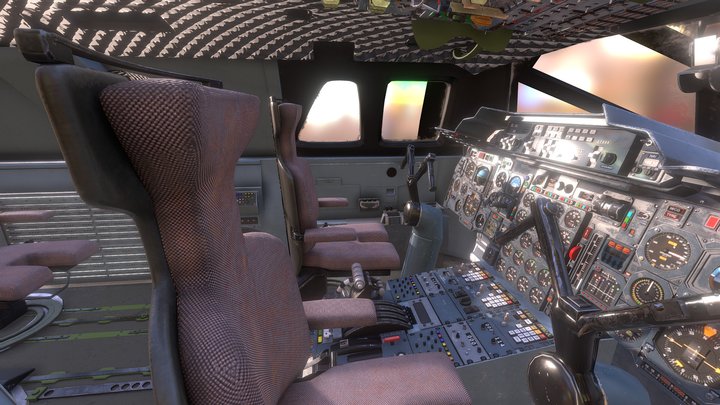 Concorde_Cockpit 3D Model