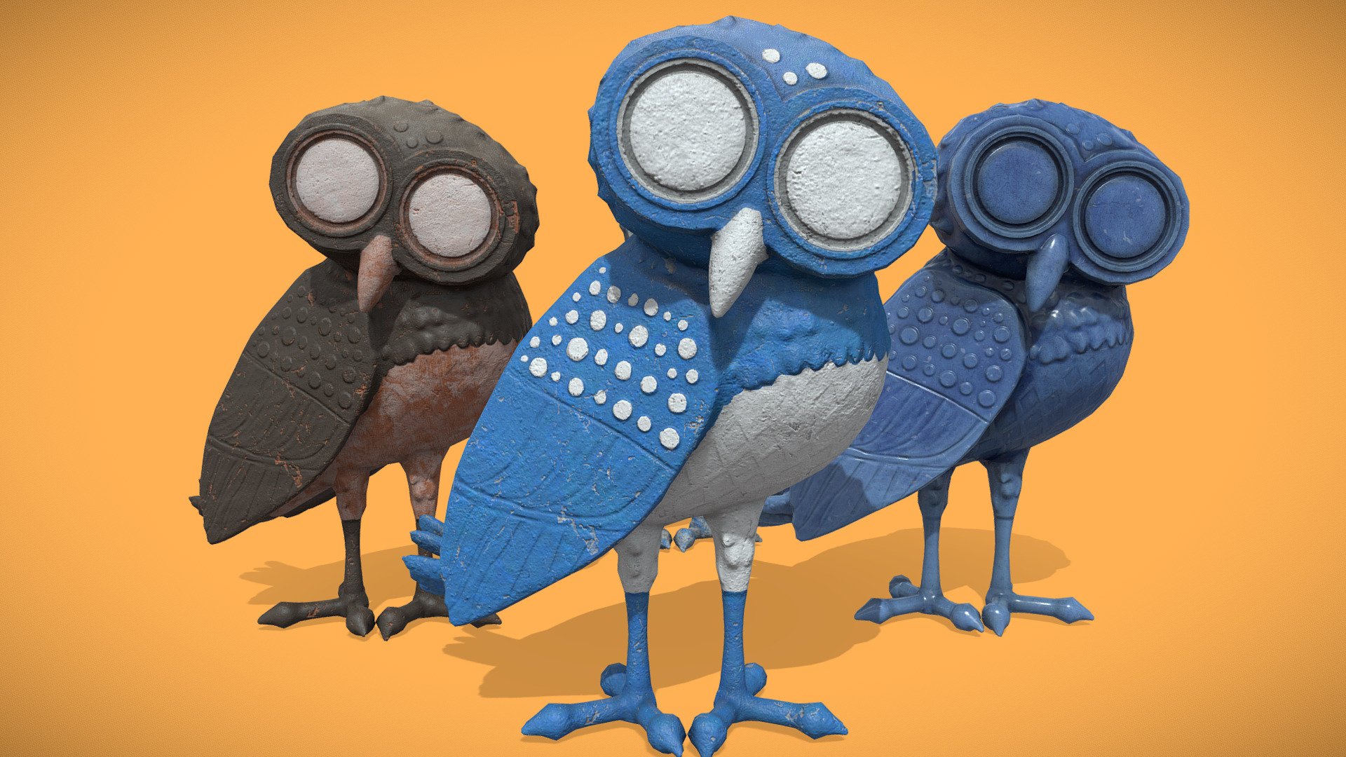 Athens Owl Statues