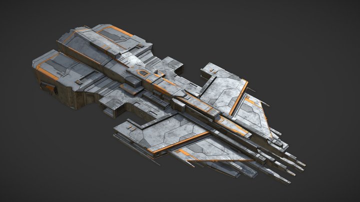 Starship for N.O.V.A. Legacy game (Gameloft) 3D Model