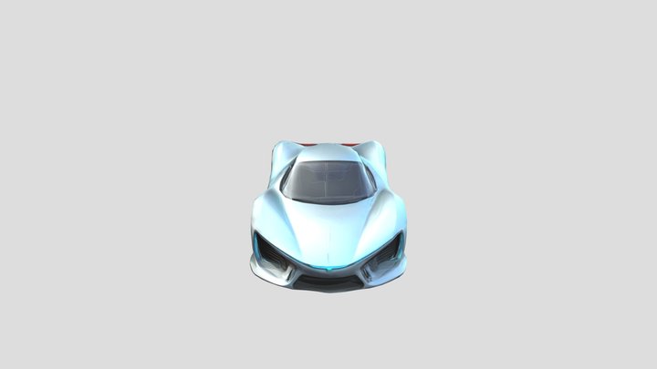 A 3d model of a futuristic car – Modello 3D gratuito STL