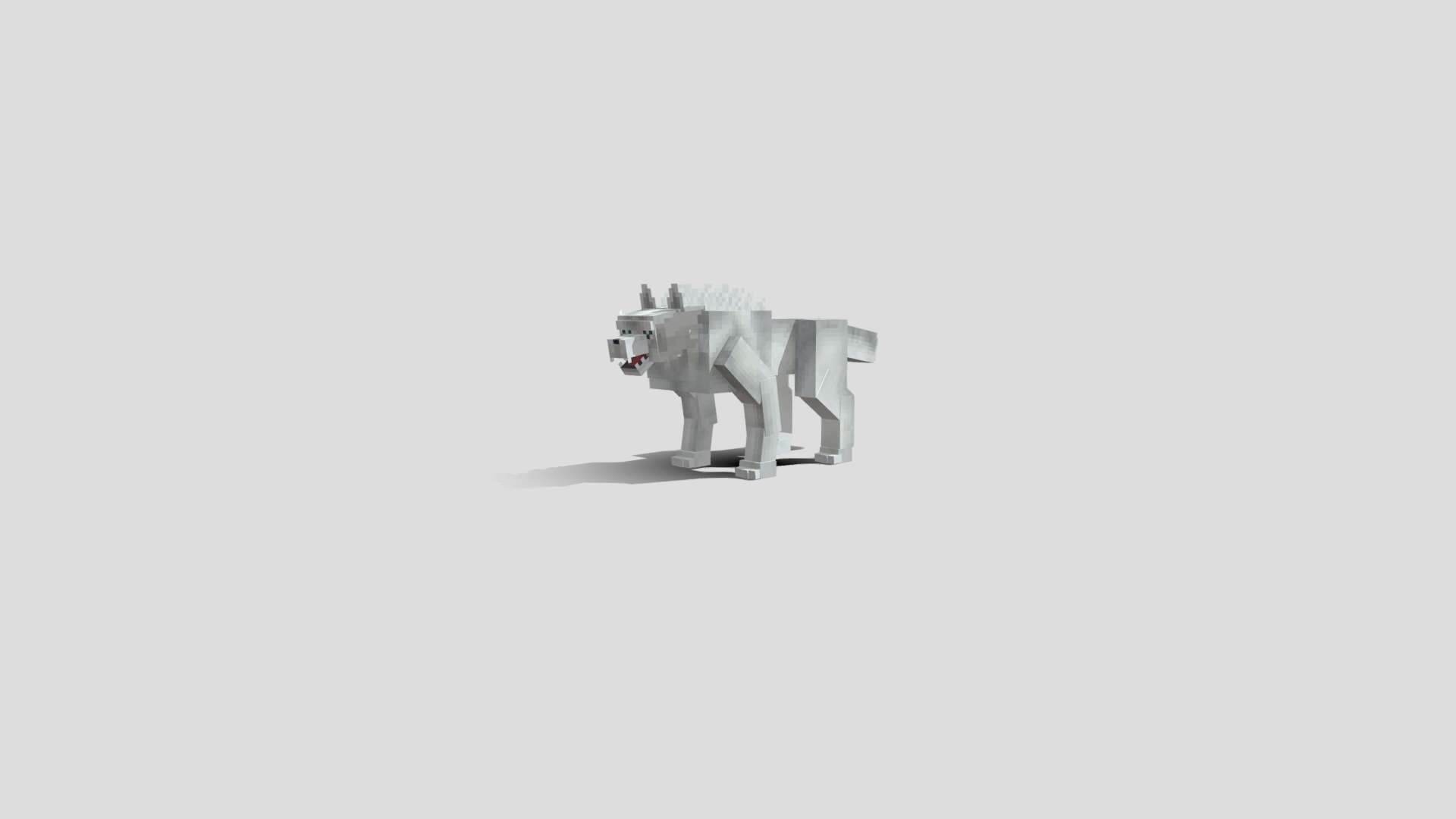 Minecraft White Wolf