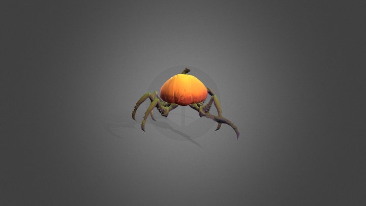Spider Pumkin 3D Model