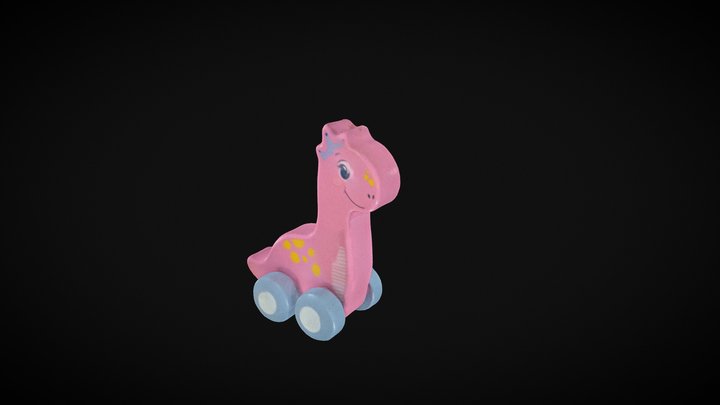 TOY DINO WITH WHEELS | PRO HD 3D Model