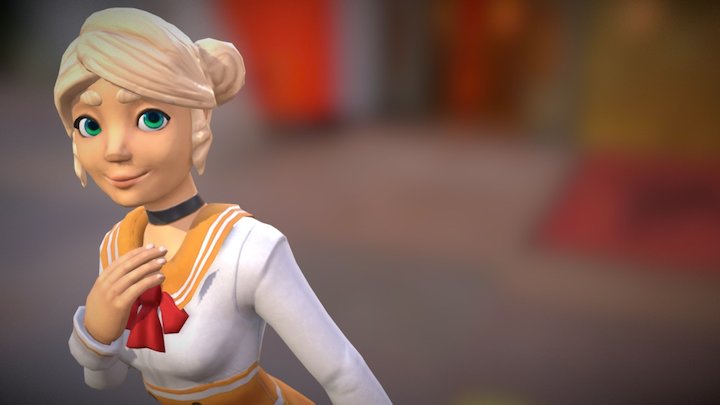Rainbel Dress 3D Model