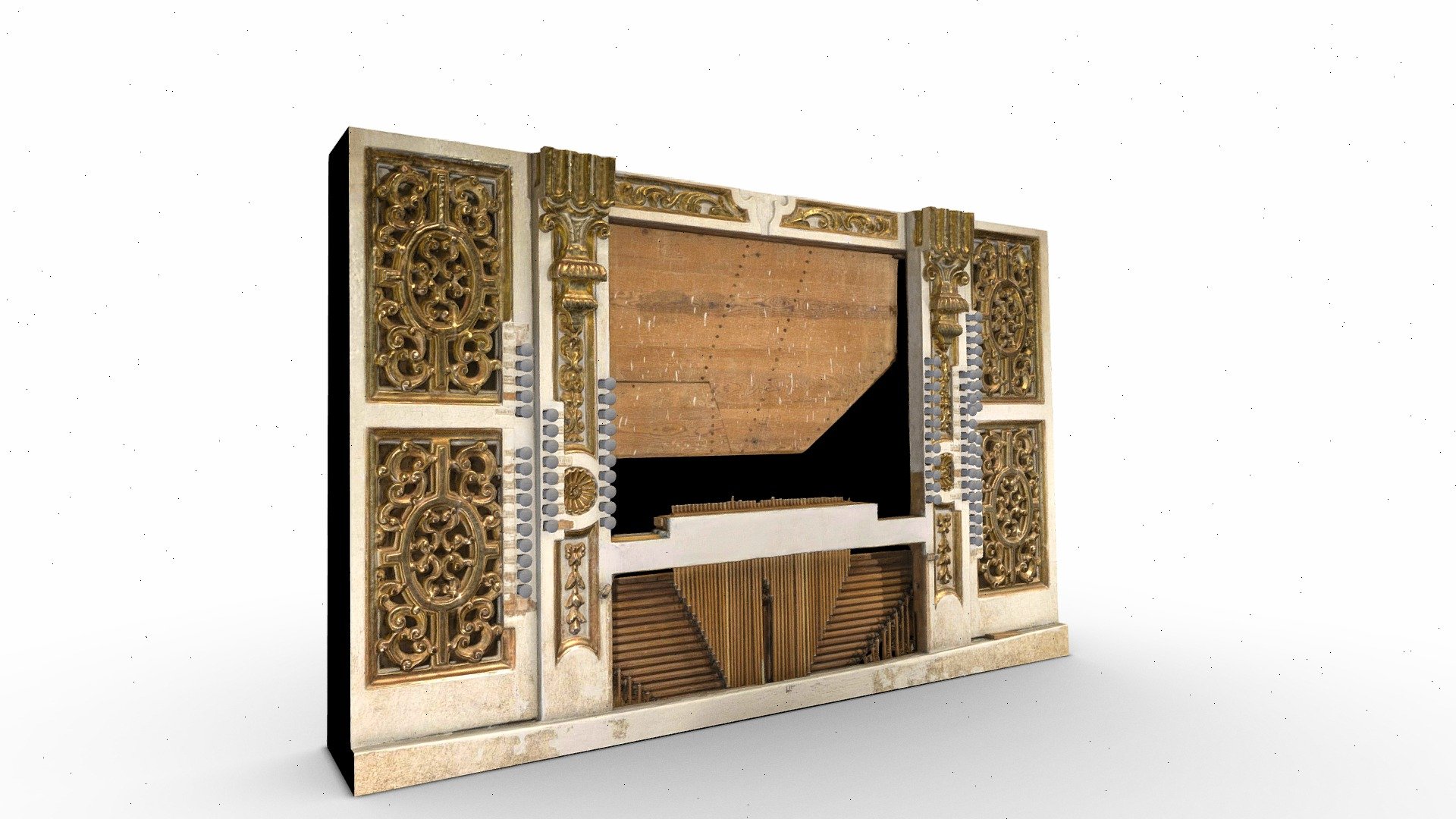 Consola órgano Granada | Fernández Dávila 1745 — Sketchfab embed 3D viewer