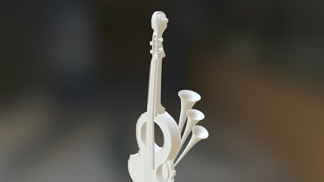 Luther's Violin 3D Model