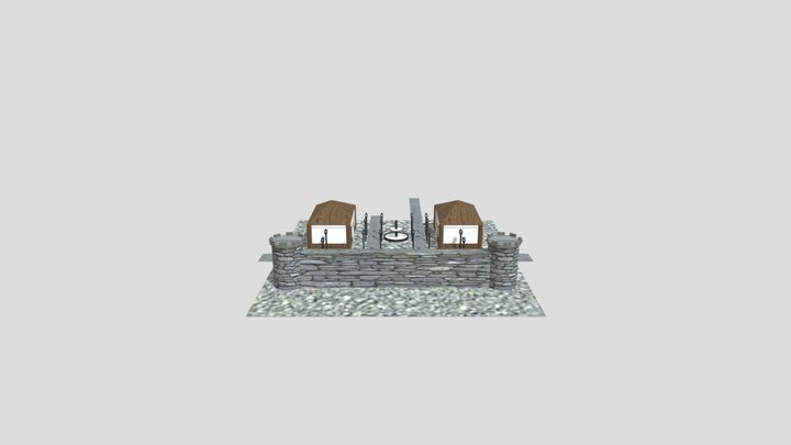 Castle Town Scenery 3D Model