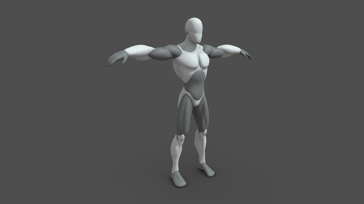 Male Robot SFW 3D Model