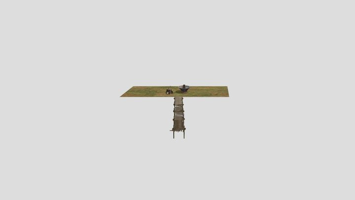 Forest Loner - Texture 2 more detailed props 3D Model