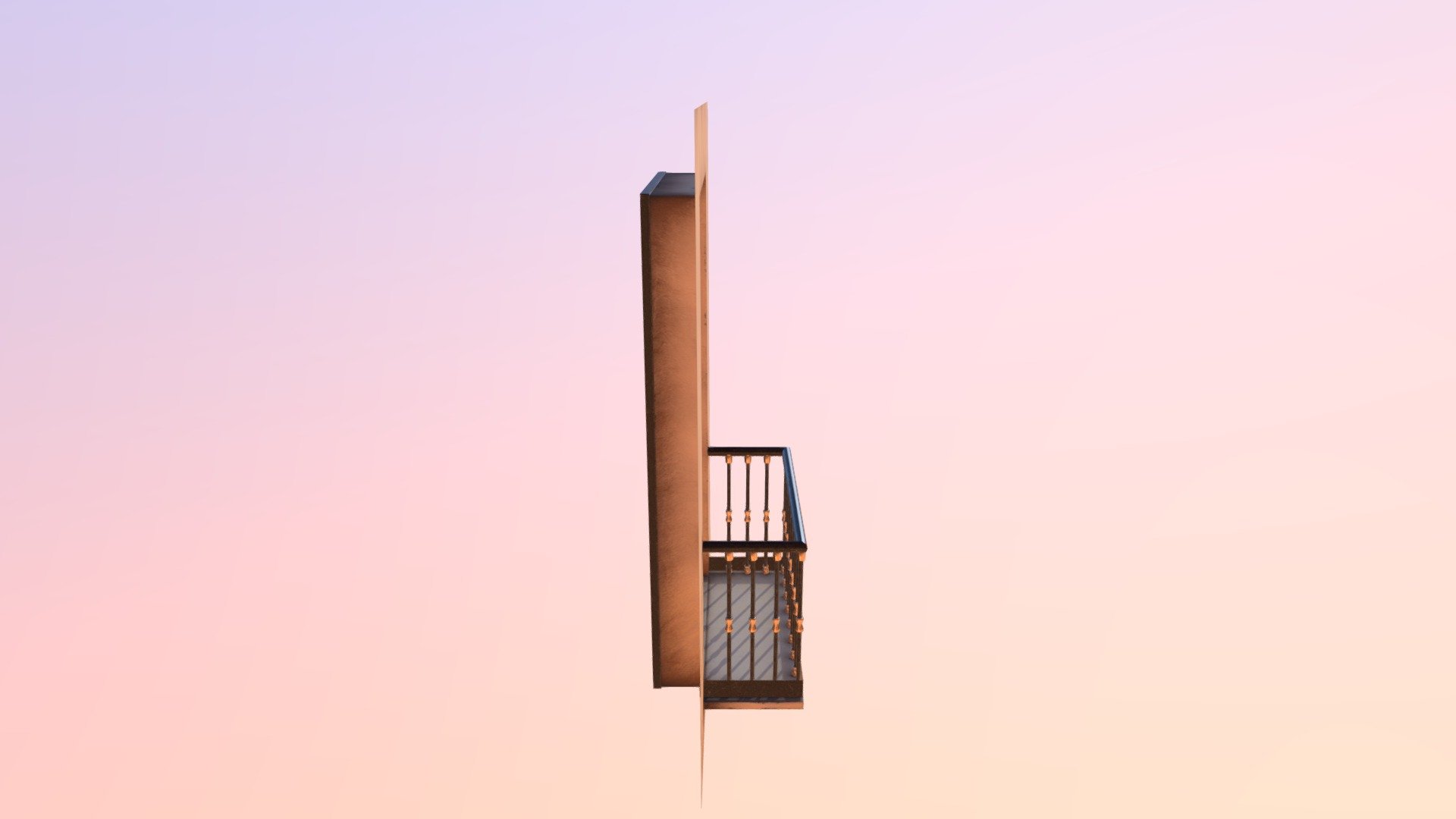Balcon - 3D model by ReeZ_- [56b6cc1] - Sketchfab
