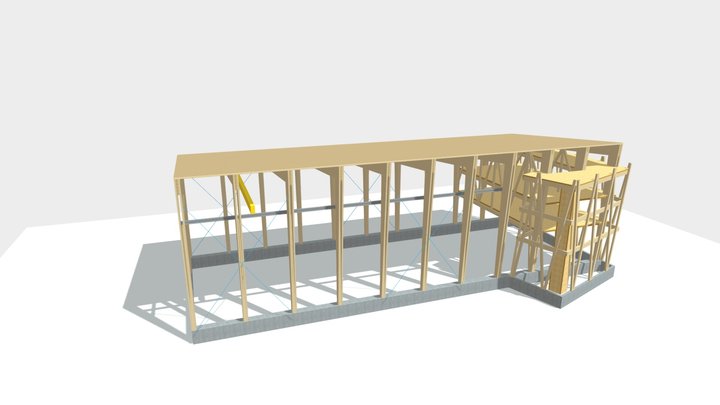 Edificio Construyendo Maderaula 3D Model