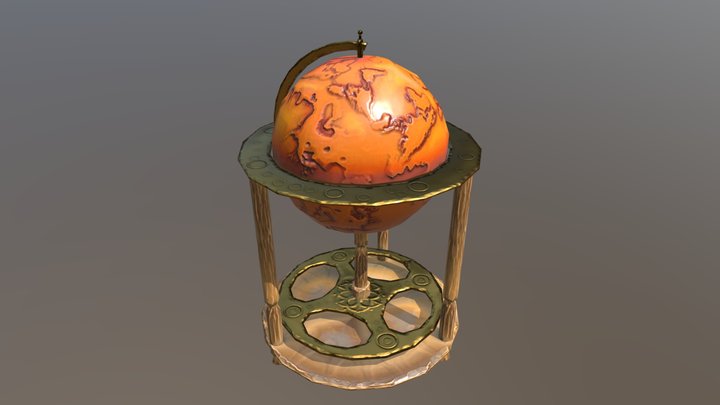 Globe Stylized 3D Model