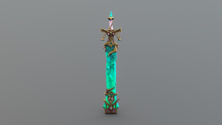 Vow Keeper - Stylized Sword 3D Model