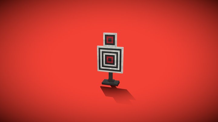 Gun Target - Minecraft 3D Model