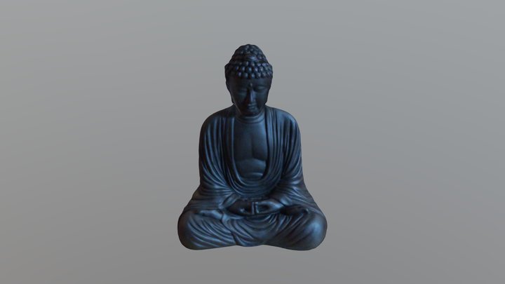Gautama Buddha Statue 3D Model