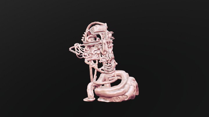 VR03 "la tete dans un étau - jour de migraine" 3D Model