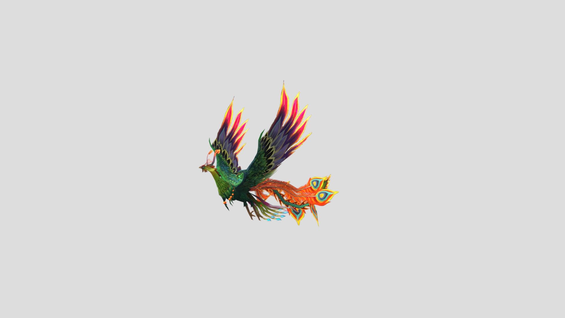 phoenix_bird (1) - 3D model by Vizzio131 [56bce29] - Sketchfab