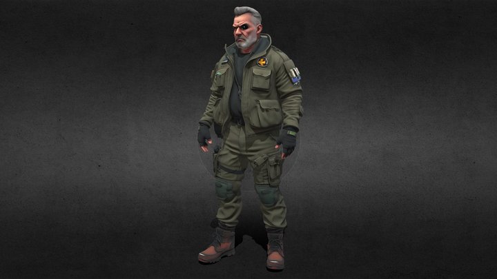 cyberpunk street medic, – Modello 3D gratuito STL