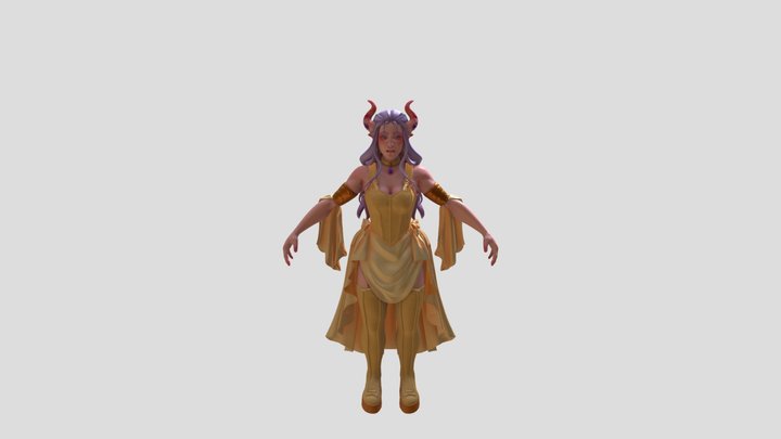 Character Final Casandra 3D Model