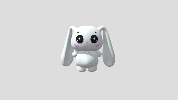 Cute Low-Poly Bunny Character 🐰