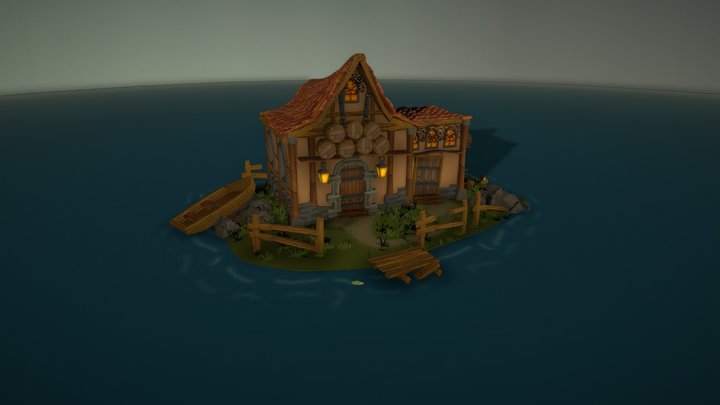 Pirate Tavern - Seafarer's Paradise 3D Model
