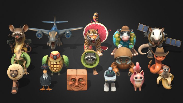 Italian Brainrot Pack VOL.6 3D Model