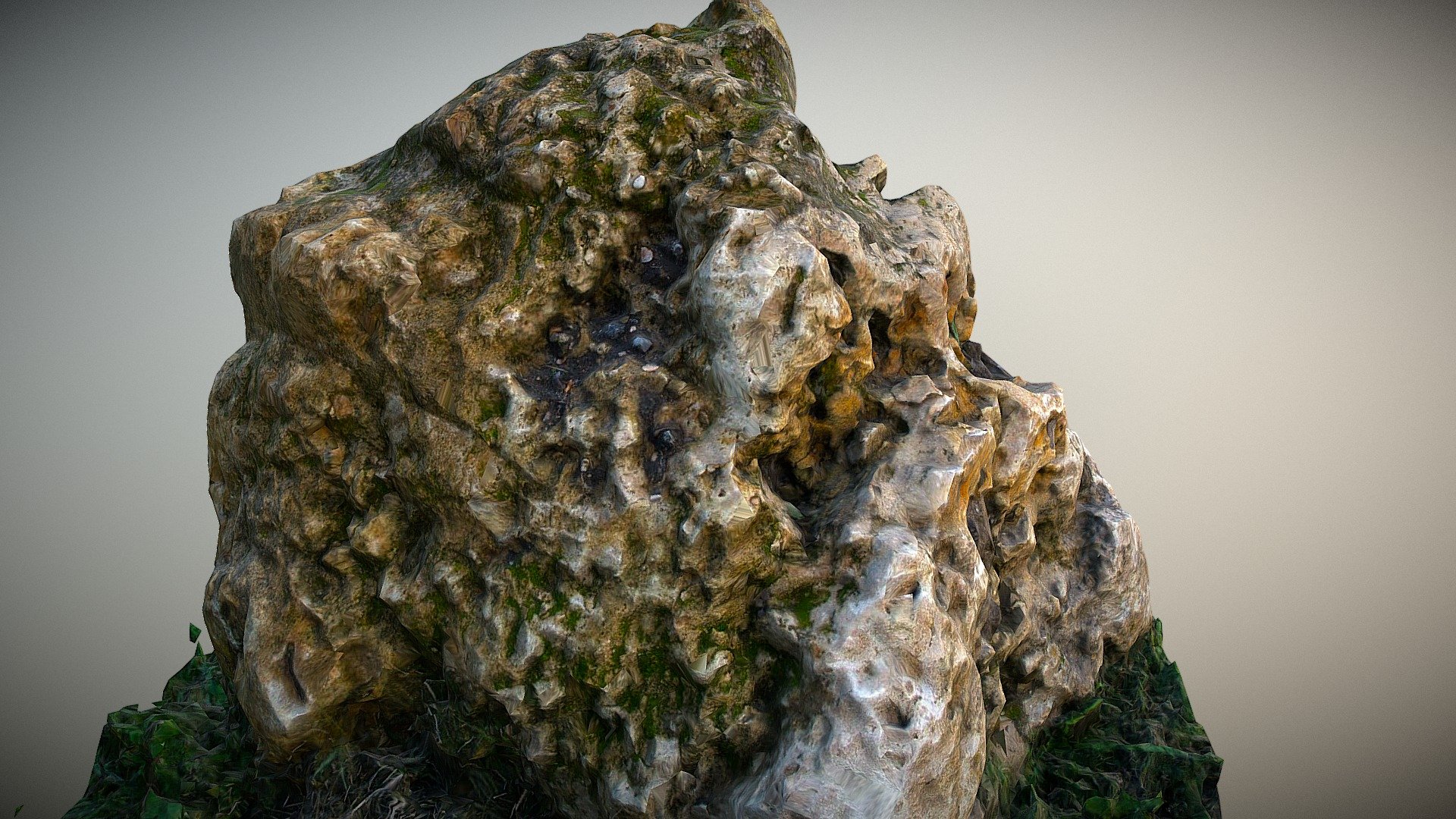 Mossy Rock Photogrammetry Scan