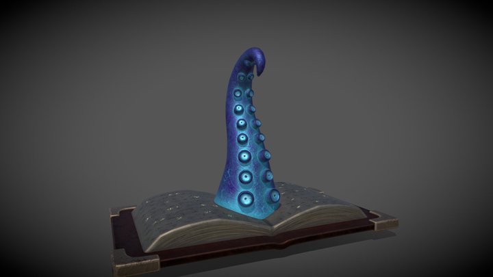 Tentacle Grimoire 3D Model