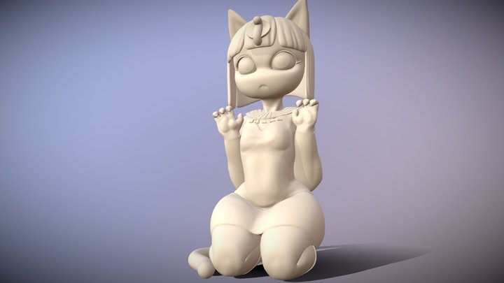 Ankha Statue 3D Model