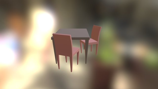 Table/Chairs 3D Model