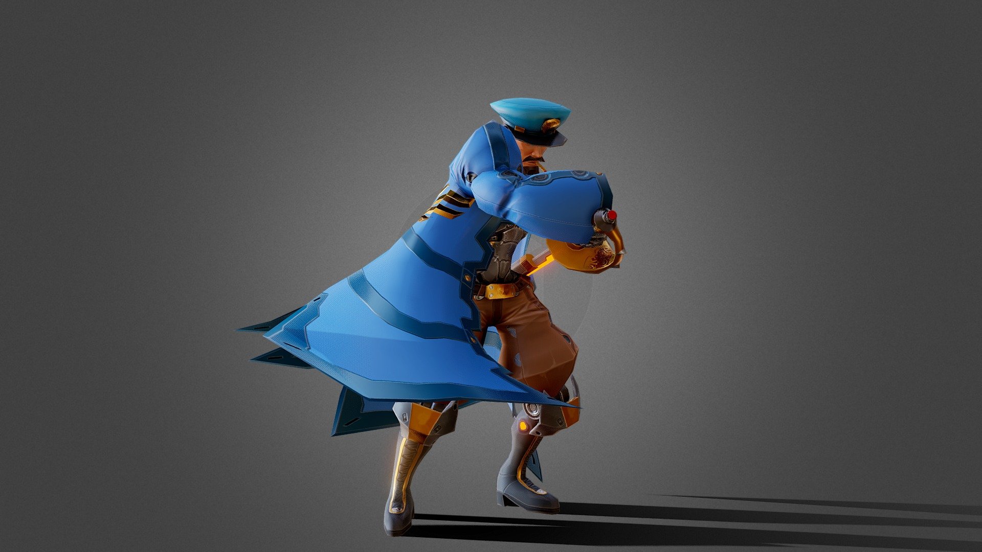Stylized General Character - 3D model by Binho Jeong (@binhoj) [56c38ed ...
