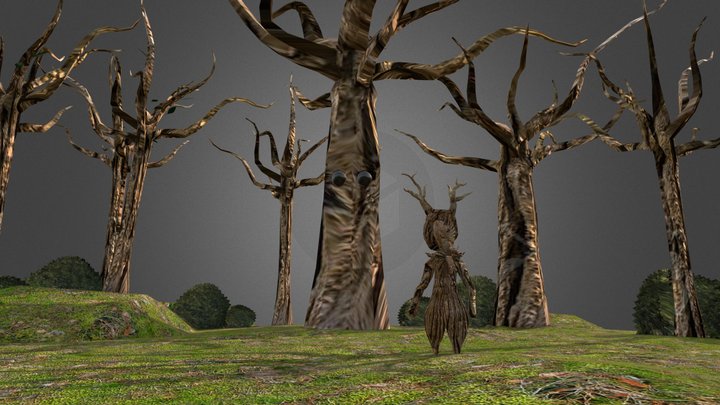 Environment with character 3D Model