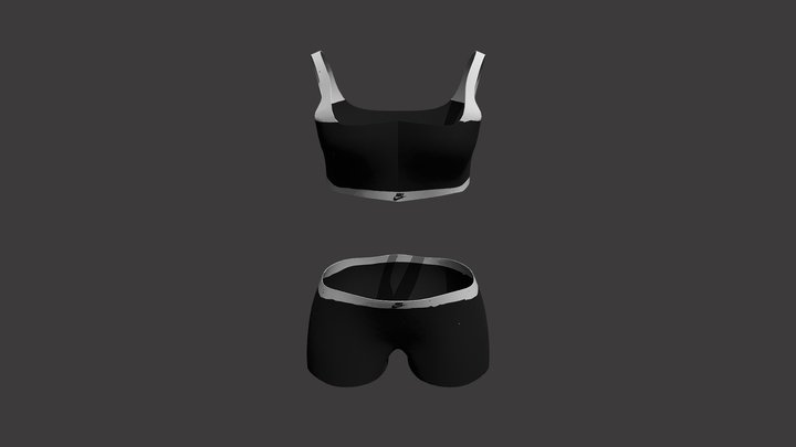 women's sports kit 3D Model