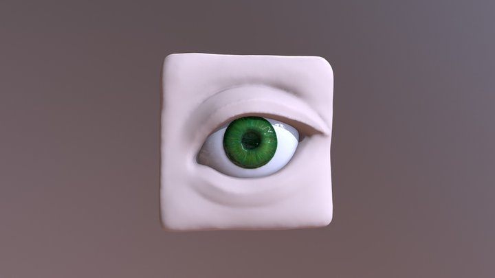 Sculpt January Day 08 - Eye 3D Model