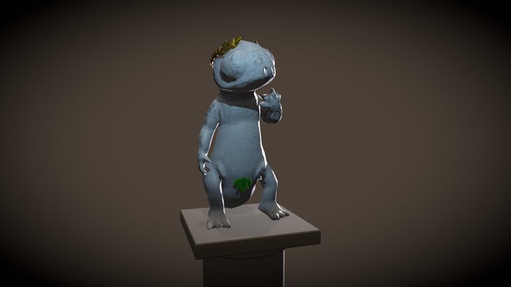 Statue of David Gecko 3D Model