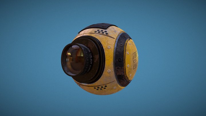 Industrial Theme Robot 3D Model
