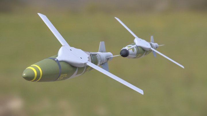 JDAM-ER Glide Bomb 3D Model