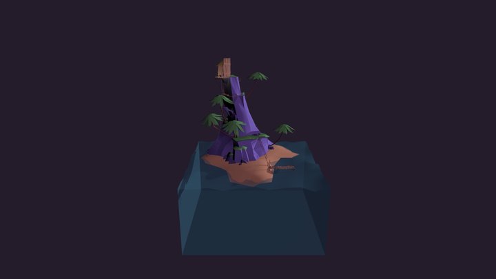 Petite île bucolique 3D Model