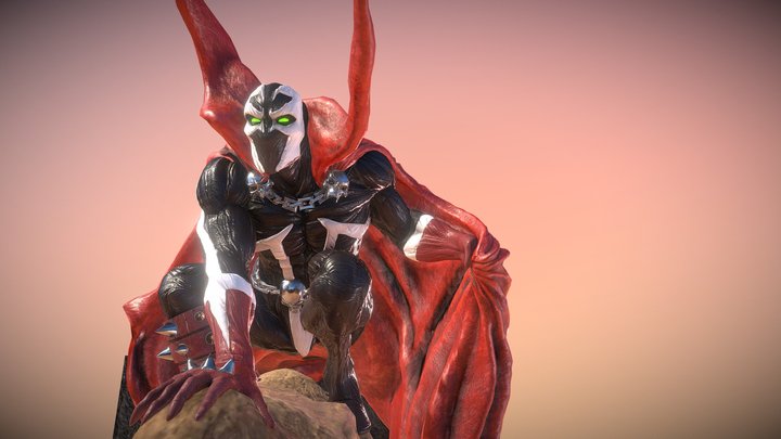 Spawn and Spiderman 3D Model