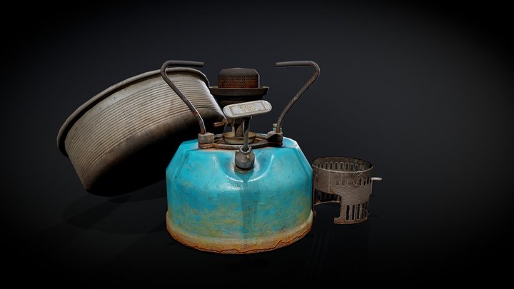 Soviet Turistic Stove 3D Model