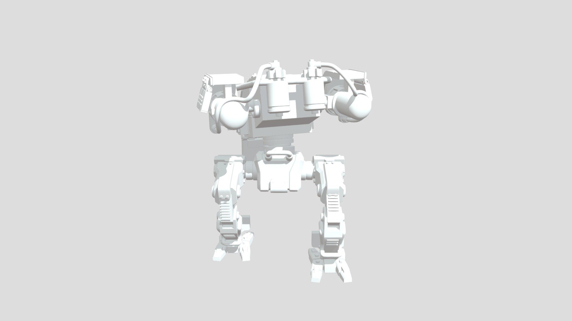 Diesel Punk Heavy Mech - 3D model by Bernat Michal (@bernat.mich ...