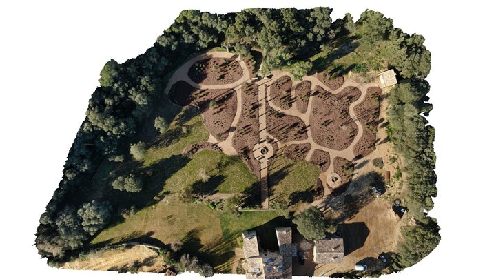 Garden in Pals, Girona 3D Model