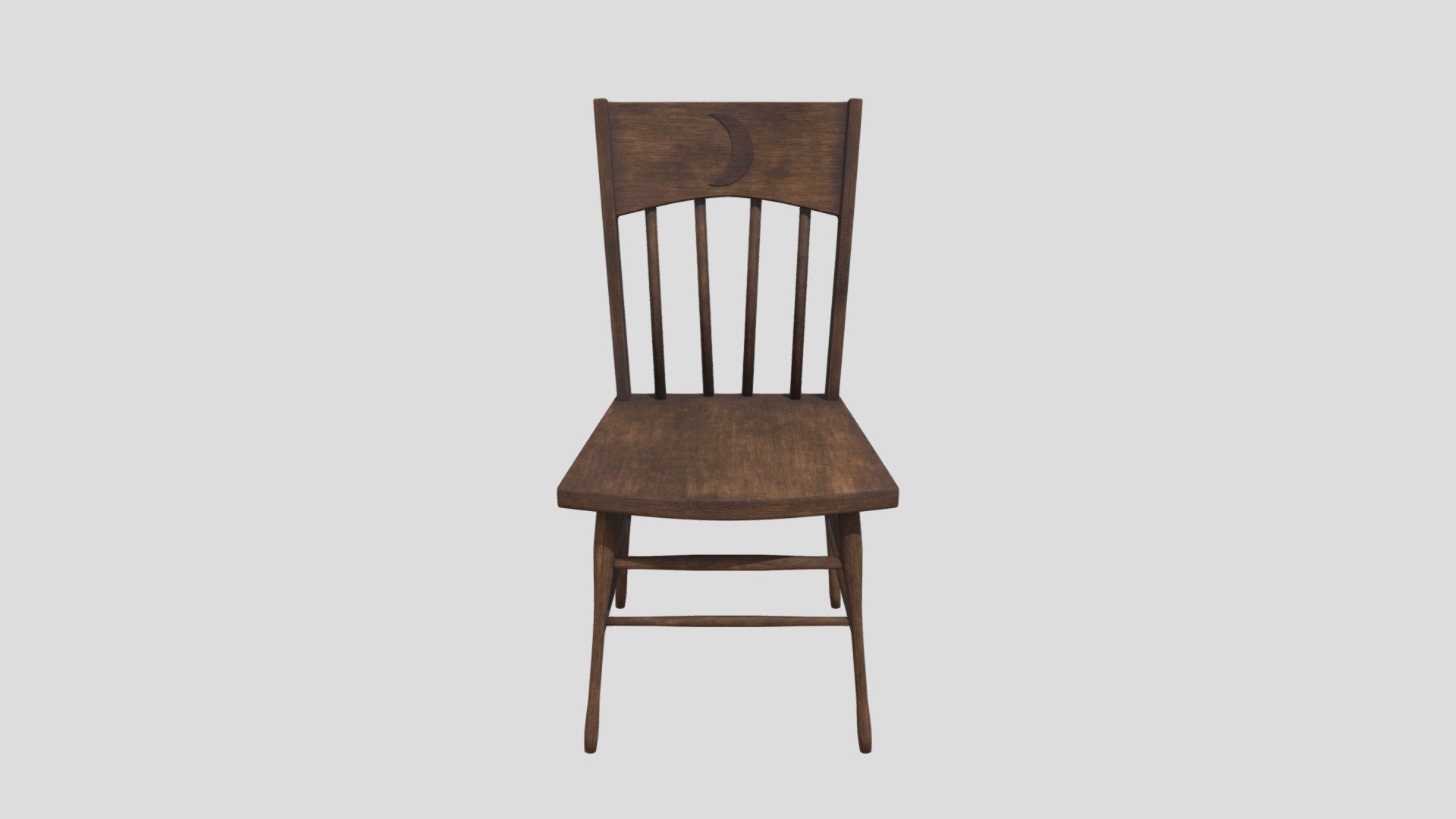 Old wooden chair model